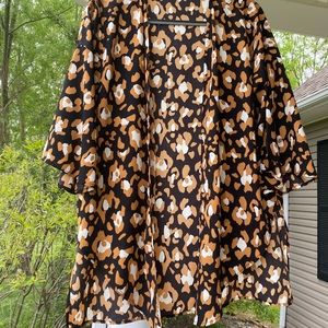 Cheetah Print Sheer Kimono